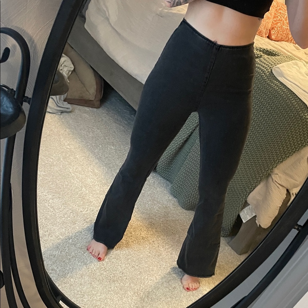 Black Flared Pants